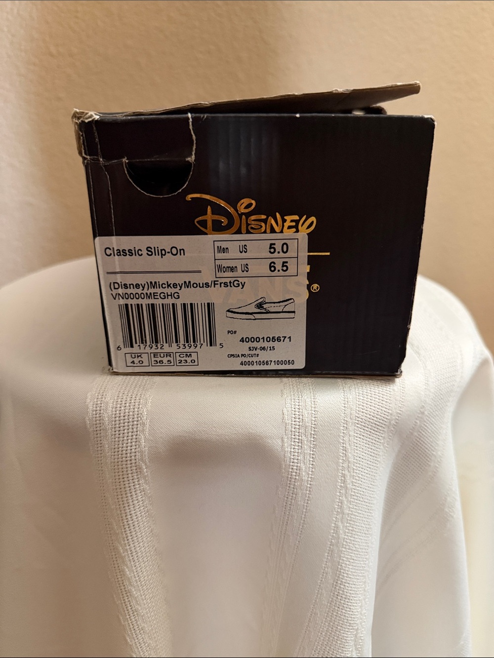 Vans Women Gray Slip-On Sneakers with Mickey Mouse Print - Picture 5 of 5